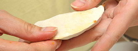 постные вареники с капустой. Шаг 11