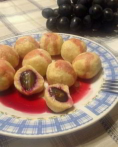 ПП-вареники с виноградом
