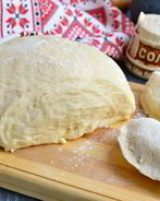 Тесто на кефире для вареников