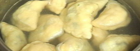 вареники из теста на кефире с картошкой и грибами. Шаг 9