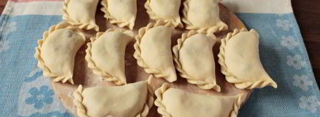 вареники из заварного теста с картошкой и грибами. Шаг 13