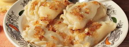 вареники из заварного теста с картошкой и грибами. Шаг 14