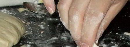 вареники на дрожжевом тесте. Шаг 11