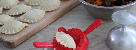 вареники с грибами и овощами. Шаг 8