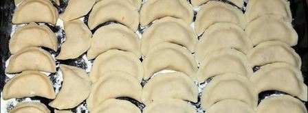 вареники с капустой и салом. Шаг 6