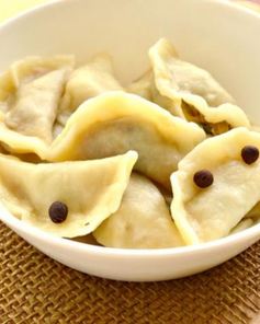 Вареники с капустой и зеленью