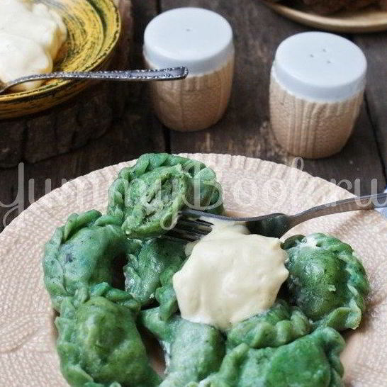 Рецепт вареников с картофелем и шпинатом