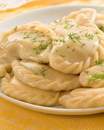 Вареники с картофелем и зеленью