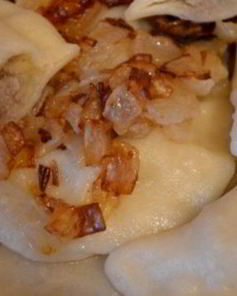 Вареники с картошкой и печенкой