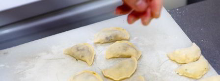 вареники с курицей и грибами. Шаг 9