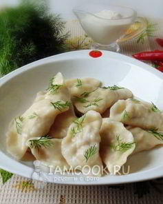 Вареники с отварным мясом