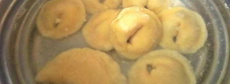 вареники с творогом и черешней. Шаг 14