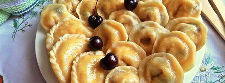 вареники с творогом и черешней. Шаг 15