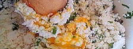 вареники с творогом и зеленым луком. Шаг 2