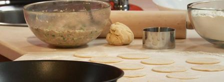 вареники со свининой и зелеными сливами. Шаг 6