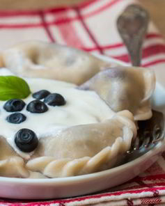 Вареники в сливочном соусе