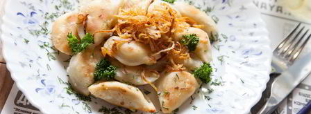 жареные вареники с картошкой. Шаг 9