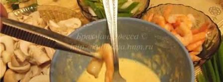 зару соба гречневая лапша, овощи темпура и креветки. Шаг 39