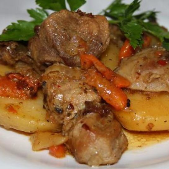 Рецепт домашнего жаркого со свининой в казане