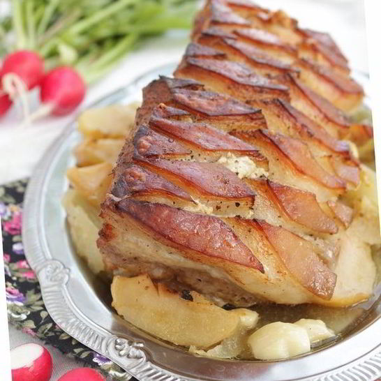 Рецепт хрустящего жаркого из свинины