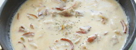 мясное жаркое в соусе из сливок и белого вина. Шаг 7