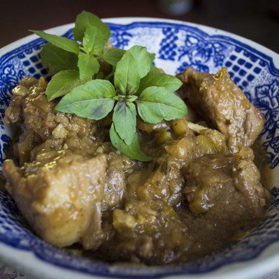 Рецепт овощного жаркого с ребрышками