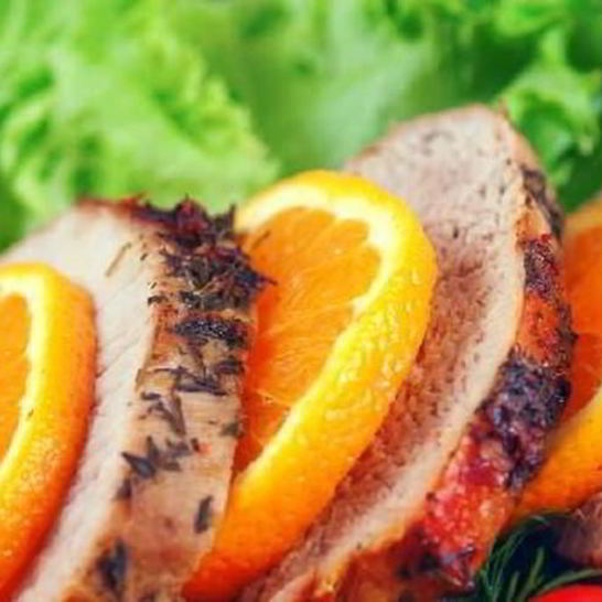 Рецепт свиного жаркого с апельсинами