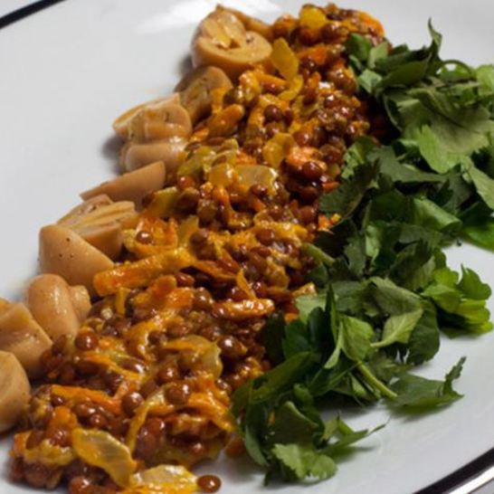 Рецепт жаркого из чечевицы