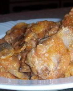 Жаркое из ребрышек с картошкой