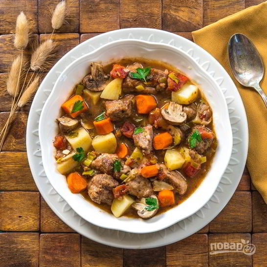 Рецепт жаркого из свинины с картошкой