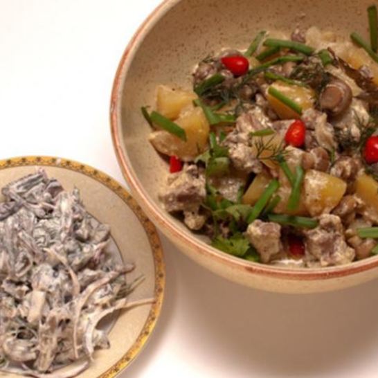 Рецепт жаркого из свинины с овощами в горшочке