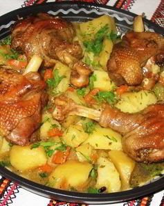 Жаркое из утки в духовке