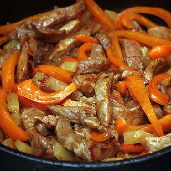 Рецепт жаркого с болгарским перцем