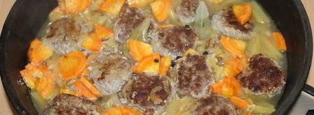 жаркое с фрикадельками и макаронами. Шаг 4