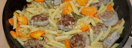жаркое с фрикадельками и макаронами. Шаг 5