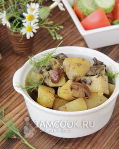 Жаркое с грибами и картошкой