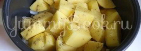 жаркое с курицей в мультиварке. Шаг 3