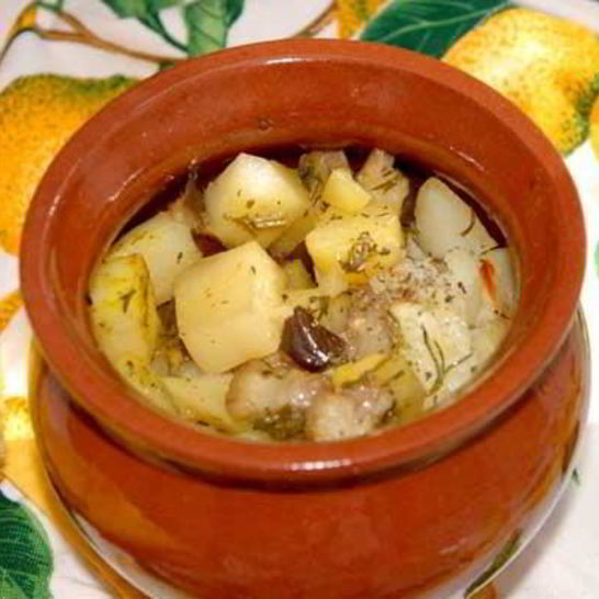 Рецепт жаркого в горшочках по-вегетариански