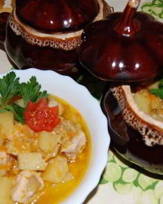Жаркое в горшочке с картофелем