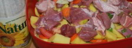 жаркое в пакете для запекания. Шаг 2