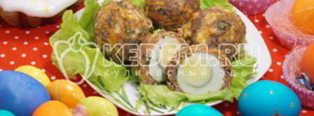 мясные зразы с яйцом. Шаг 7