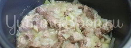 гороховая каша со свининой в мультиварке. Шаг 2