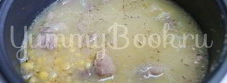 гороховая каша со свининой в мультиварке. Шаг 3