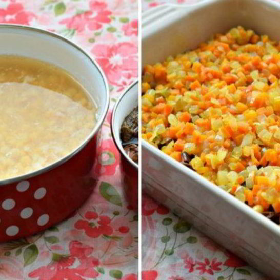 Рецепт гороховой каши в духовке