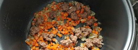 гречка по-купечески с фаршем в мультиварке. Шаг 6