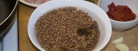 гречка по купечески с фаршем. Шаг 2