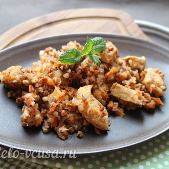 Рецепт гречки по-купечески с курицей