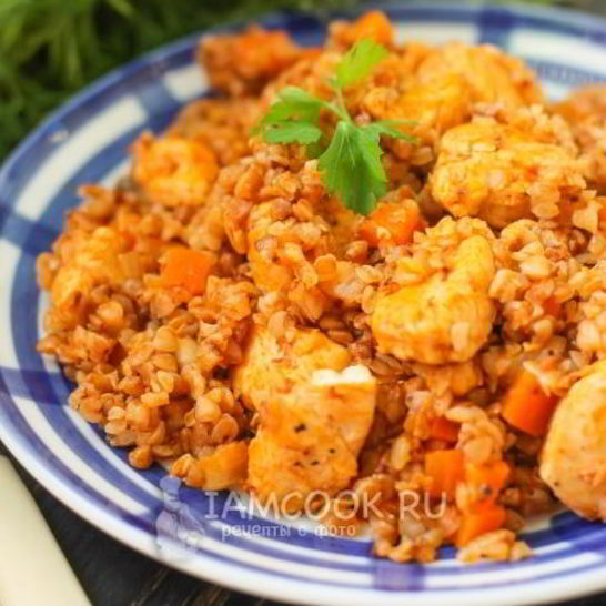 Рецепт гречки по-купечески в мультиварке с курицей