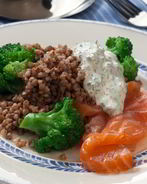 Гречка с брокколи