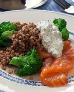 Гречка с брокколи